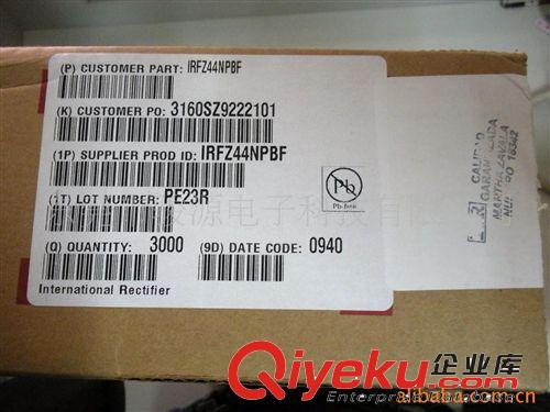 供應IRFZ44N TO-220 IR場效應管原始圖片2