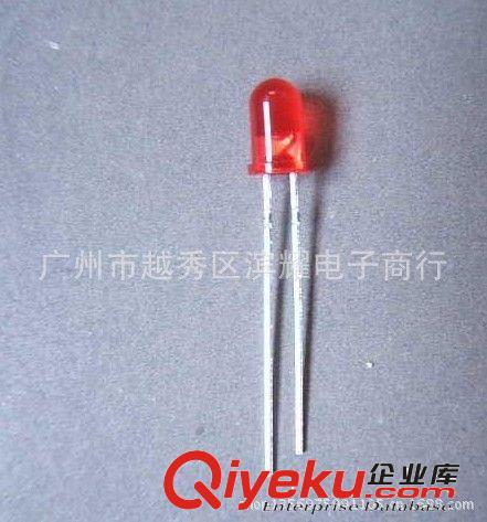 優勢代理發光二極管F5園頭藍燈 5MM 白發藍 短腳原始圖片3