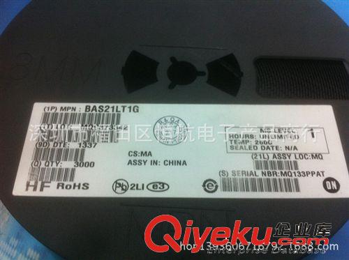 全系列全新原裝ON  BAS21LT1G  假一賠十 SOT23 實體店