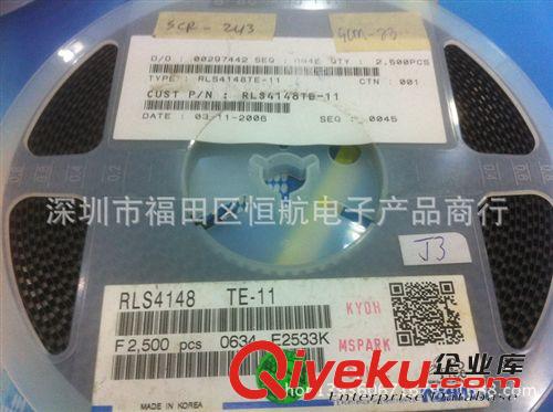 供應(yīng)全新原裝羅姆ROHM二極管 RLS4148 TE-11  圓柱