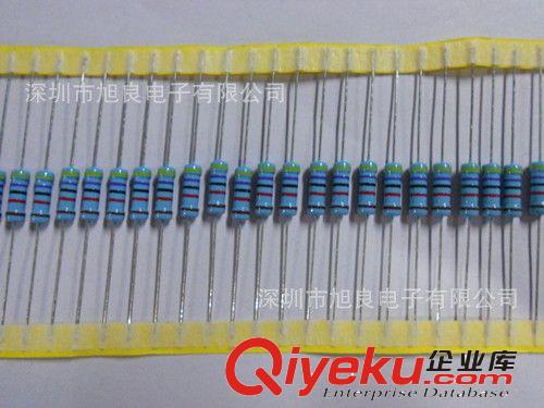 【專業(yè)生產(chǎn)】批量旭良1W金屬膜電阻/1%真金膜精密電阻/編帶原始圖片2