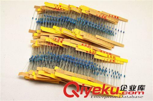 松藤|(zhì)1/6W 1/8W金屬膜電阻包 0.33歐-4.7M 122種阻值 每種10只原始圖片2