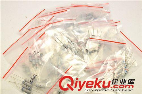 松藤|(zhì)2W碳膜電阻包 200歐-4.3K 31種常用阻值 每種5只 共155只原始圖片2