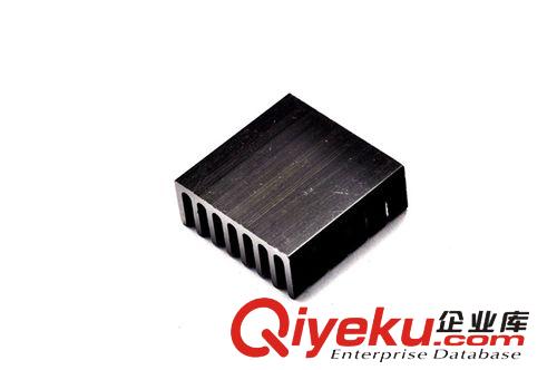 黑色散熱片25*25*10MM 鋁型材散熱器 芯片散熱塊(20片)原始圖片2