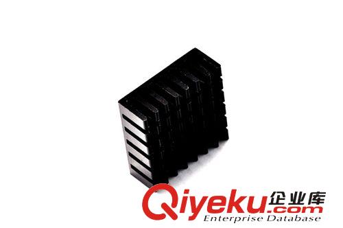 黑色散熱片25*25*10MM 鋁型材散熱器 芯片散熱塊(20片)原始圖片3