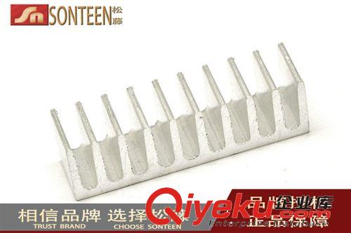 廠家直銷 純鋁散熱片 鋁型材散熱器 芯片散熱塊 10*35*10MM(20片)