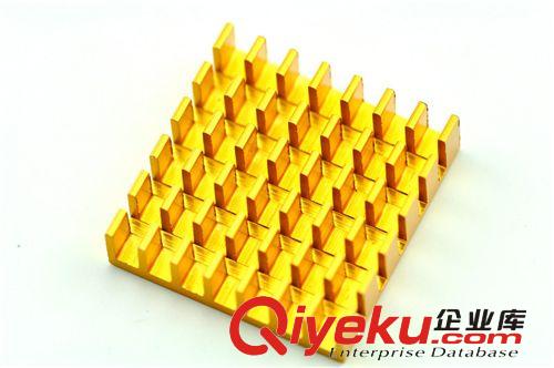 散熱片 22*22*6MM 金色開槽 優質散熱器(20片)原始圖片2