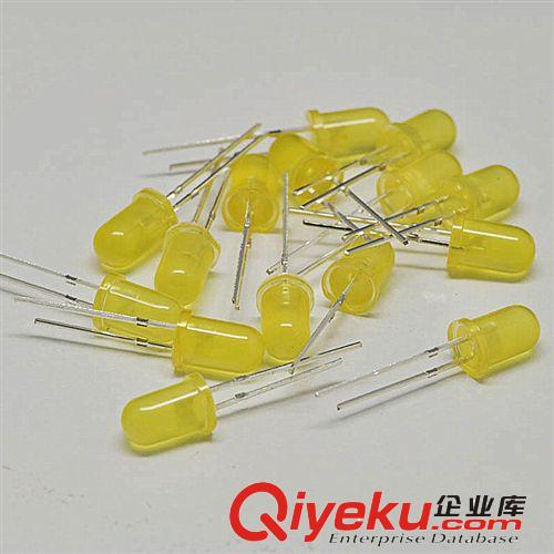 松藤|(zhì)LED發(fā)光二極管 5MM 圓頭高亮黃發(fā)黃光(100個(gè))原始圖片2