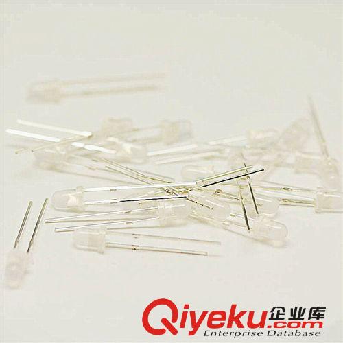 松藤|(zhì)LED發(fā)光二極管 3MM 圓頭霧狀高亮白發(fā)紅光(200個(gè))原始圖片2