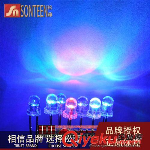 松藤|(zhì)LED發(fā)光二極管 3MM 圓頭霧狀高亮白發(fā)紅光(200個(gè))