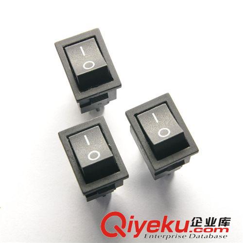 黑色船型開關KCD1-104 翹板電源開關4腳2檔6A/250V 10A/125V 10個原始圖片2