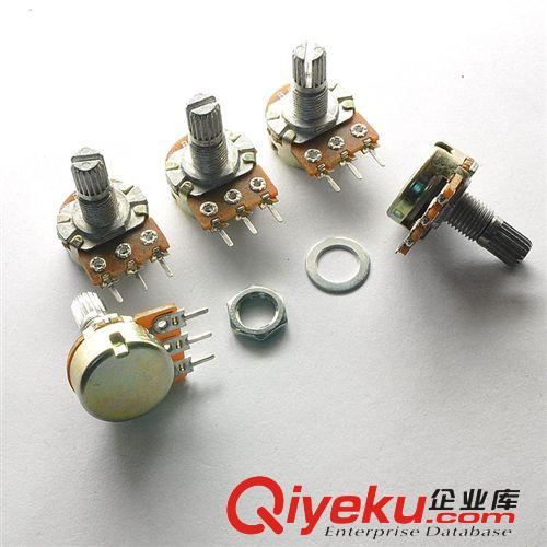松藤|(zhì)WH148型 單聯(lián)功放電位器 B250K 柄長20MM 配螺母(10個)原始圖片2