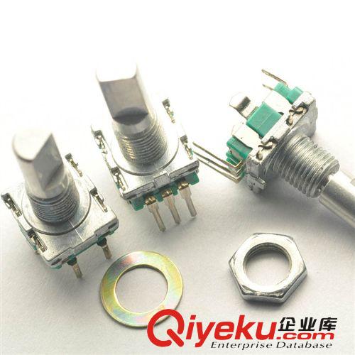 松藤|(zhì)EC11 旋轉(zhuǎn)編碼器 音響數(shù)字電位器 帶開關(guān) 柄長20MM(5個(gè))原始圖片2