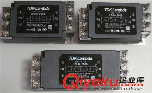 TDK-Lambda电源滤波器RSHN-2006，RSHN-2010，2016