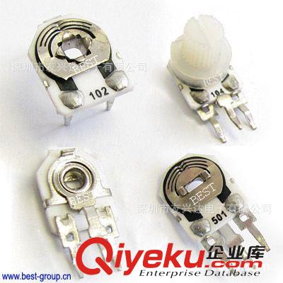 供應陶瓷基板可調電阻6mm,耐高溫可調電阻,102可調電阻8mm原始圖片3