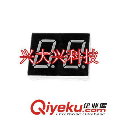双位0.5英寸静态共阴高亮红色2位数码管 型号SN420502