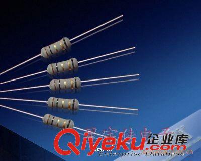 供應(yīng)1W編帶固定碳膜色環(huán)插件電阻器=CF1W+-5%原始圖片3