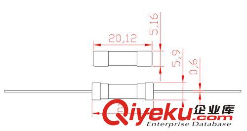 供應機箱電源5*20T6A250V-UL/CSA玻璃單體慢斷保險絲管原始圖片2