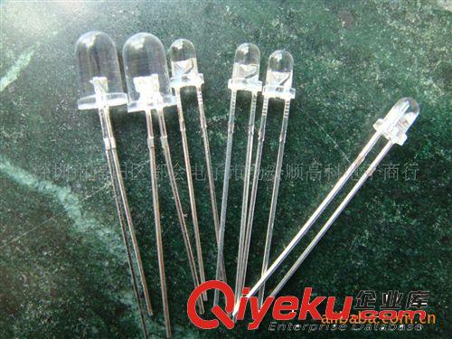 LED發光管 3MM 有邊霧狀 白發綠 綠發綠