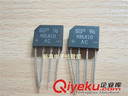 KBL610 整流橋 橋堆 扁橋 1000V 6A 電源IC DIP-4 全新 KBL610原始圖片2