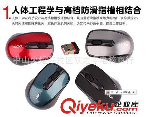 3100雷柏 2.4G/USB無線鼠標(biāo) 藍(lán)光無線鼠標(biāo)小巧靈敏 無線鼠標(biāo)原始圖片2