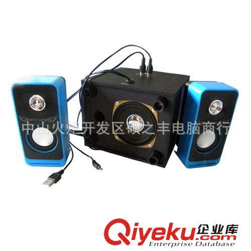 新款2.1電腦音箱 音響 USB音箱 廠家直銷 音箱批發(fā) 電腦配件批發(fā)原始圖片3