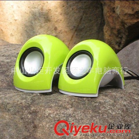 USB2.0帶薄片方塊音箱 玻璃架電腦小音箱 外貿(mào)禮品USB電腦小音響