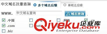 中文域名注冊