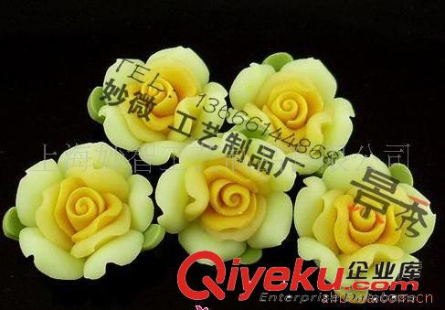 供應(yīng)軟陶花飾品 雞蛋花軟陶花飾品發(fā)夾軟陶花飾品 手工軟陶花飾品原始圖片3