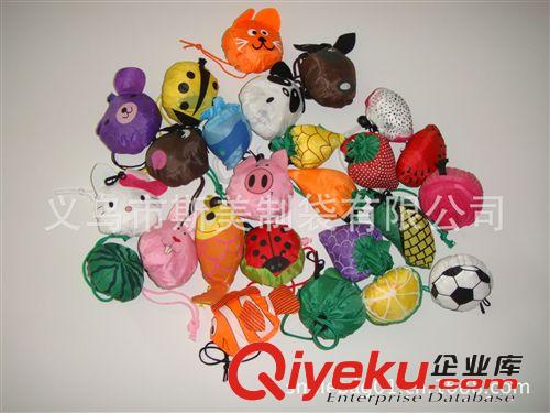 水果動物環保購物袋 玫瑰花折疊購物袋 尼龍滌綸禮品袋 草莓袋