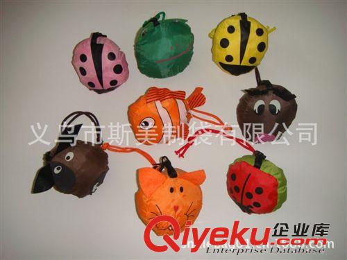 水果動物環保購物袋 玫瑰花折疊購物袋 尼龍滌綸禮品袋 草莓袋