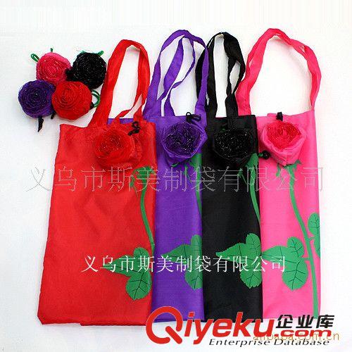節慶促銷禮品袋 玫瑰花折疊環保購物袋