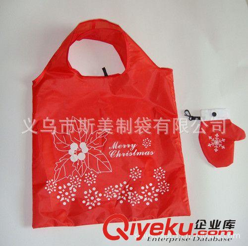 圣誕折疊購物袋 圣誕節(jié)日禮品袋  外貿(mào)時尚購物袋制作批發(fā)原始圖片2