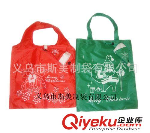 圣誕折疊購物袋 圣誕節(jié)日禮品袋  外貿(mào)時尚購物袋制作批發(fā)原始圖片3