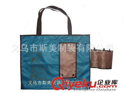 2014新款創(chuàng)意折疊購物袋 韓國歐美春卷包廠家直銷 拉鏈包原始圖片3