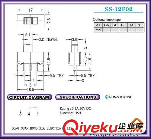 供應(yīng)撥動(dòng)開(kāi)關(guān)SS-12F02原始圖片2