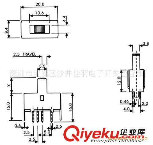 現貨供應三檔撥動開關SS23E01G10   5K