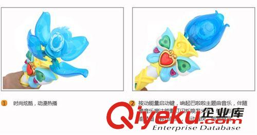 發(fā)光音樂花瓣旋轉(zhuǎn)魔法棒 荷花小魔仙巴巴拉拉巴啦啦蓮花仙女棒原始圖片2