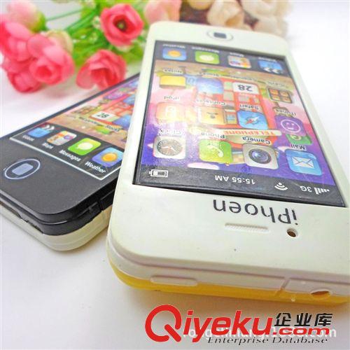 發(fā)光仿真蘋果iphone4s手機(jī)玩具 帶音樂電話學(xué)習(xí)機(jī)早教機(jī)送電池