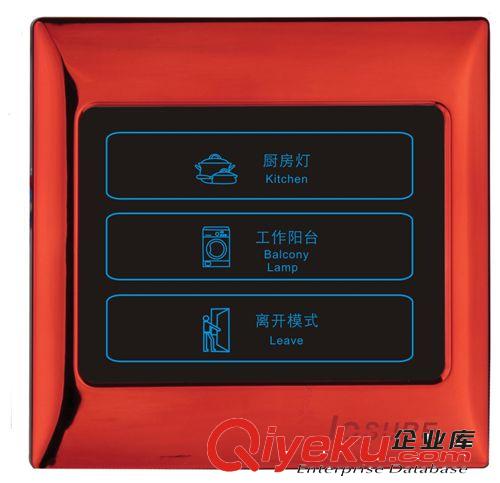 別墅專用gd智能ia燈光觸摸開關(guān)，智能家居{sx}，絡(luò)立信品牌原始圖片2