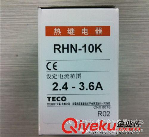 【原裝zp】臺安TAIAN 熱繼電器 RHN-10K 2.4-3.6A