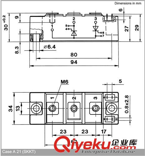 SEMIKRON/西門康/賽米控 可控硅/晶閘管 SKKT 162/16E