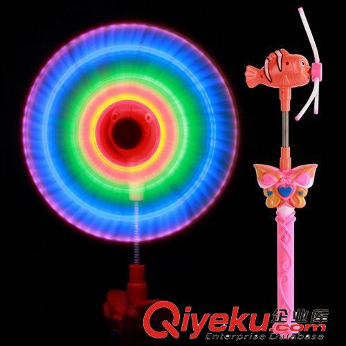 供應(yīng)批發(fā) 新款9316閃光魚(yú)風(fēng)車(chē) 巴拉拉 音樂(lè) 發(fā)光玩具 地?cái)偀徜N(xiāo) 12原始圖片2