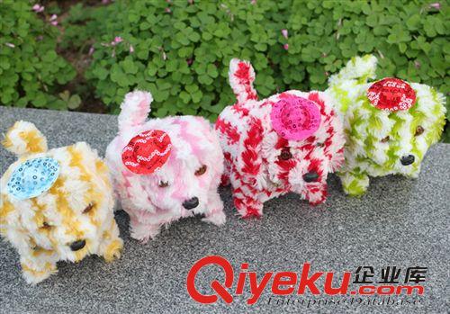 批發(fā) 電動(dòng)條紋狗 毛絨玩具 前進(jìn)后退 會(huì)叫 倒退 斑點(diǎn) 1原始圖片3