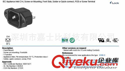 供應(yīng)瑞士舒爾特(SCHURTER)電源濾波器6100.4115