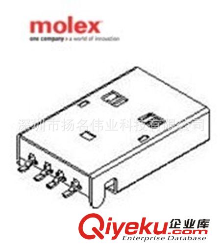 48037-1000  0480371000  MOLEX USB接頭{bfb}進(jìn)口原裝