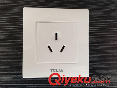 家用A8全白16A三孔插座原始圖片2