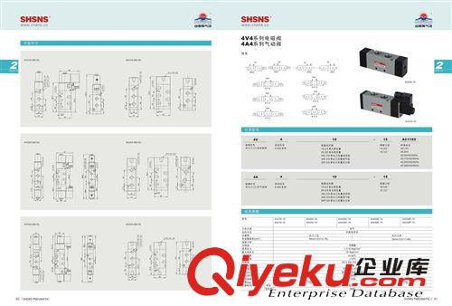 SHSNS山耐斯4A410-15 兩位五通 氣控閥 氣動(dòng)閥 換向閥