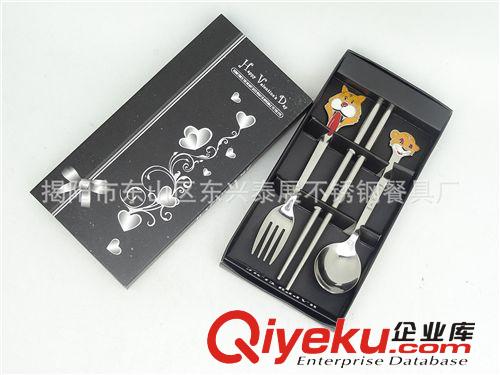 勺叉筷三件套  禮品兒童餐具   促銷餐具套裝    精美餐具原始圖片2