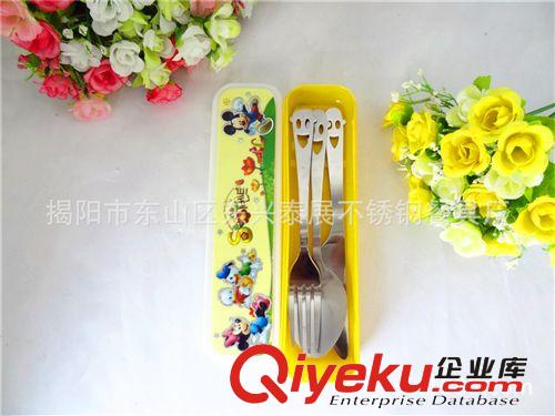 gd環(huán)保餐具套裝   精美禮盒餐具    不銹鋼餐具三件套原始圖片2